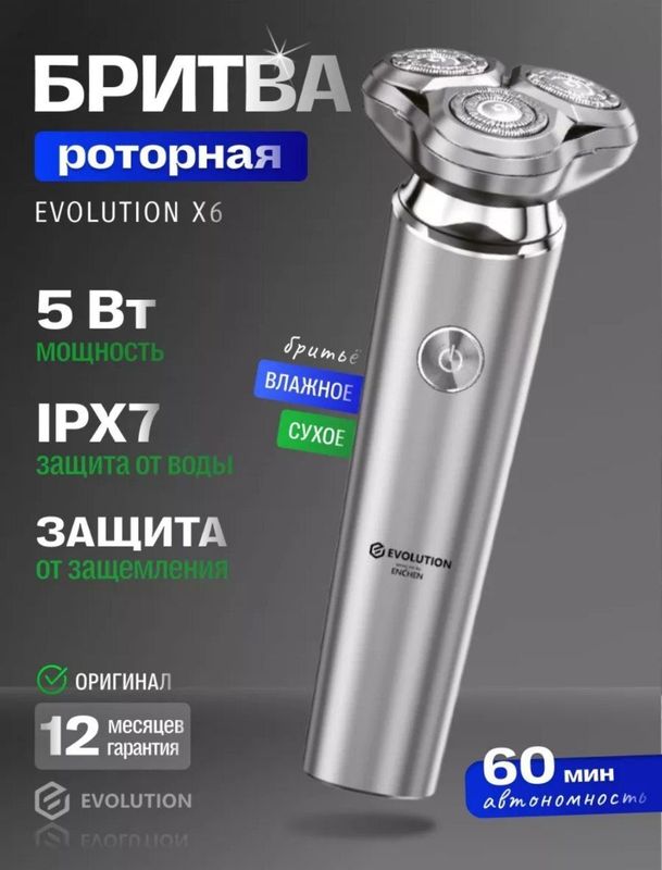Xiaomi Enchen X6 Роторная бритва Xiaomi Enchen X6 Роторная бритва