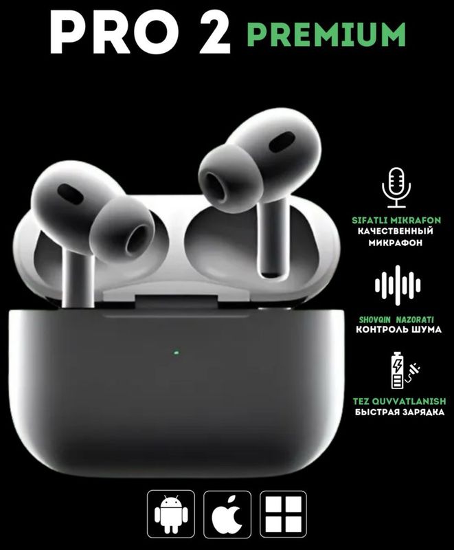 Airpods Pro 2 anc 1yil kafolati bilan kami bor Airpods Pro 2 anc 1yil kafolati bilan kami bor