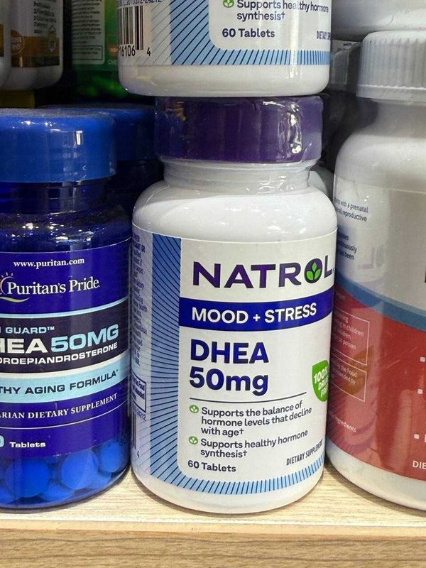 Natrol DHEA 50 mg 60 tabs – поддержка гормонального баланса и энергии