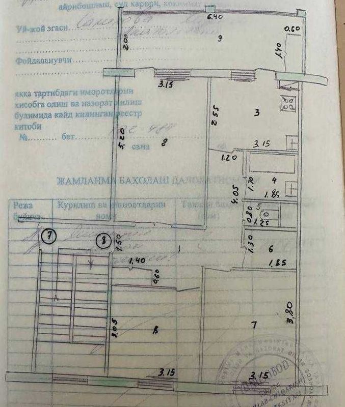 3-комнатная квартира, 76.6 м². Юнусабад 14, рядом с базаром Сайрам 3-комнатная квартира, 76.6 м². Юнусабад 14, рядом с базаром Сайрам