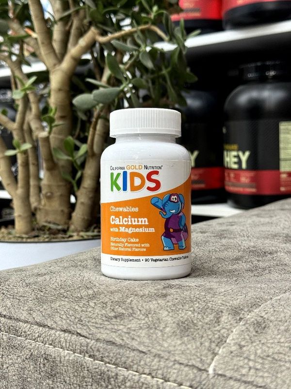 California Gold Nutrition Kids Calcium With Magnesium,детский кальций.