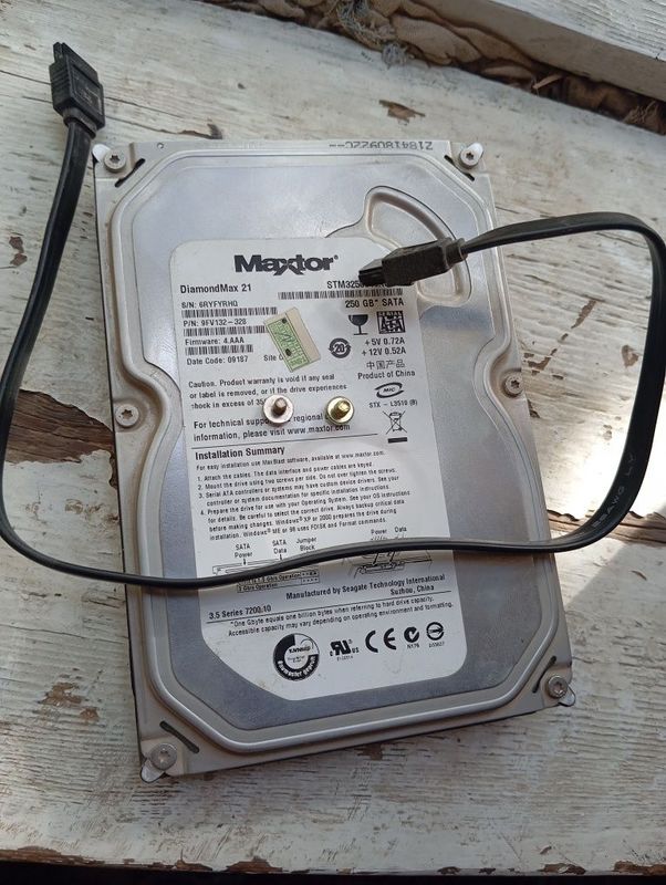 hdd harddisk 250gb zor