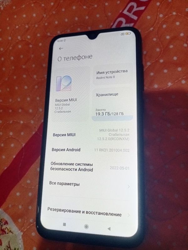 Redmi note 8 6+2/128 Gb sotiladi xolati yaxshi