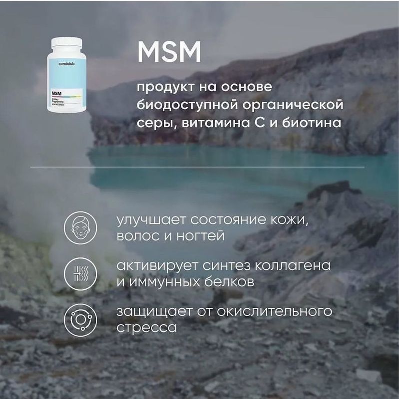 MSM (продукт на основе биодоступной органической серы)