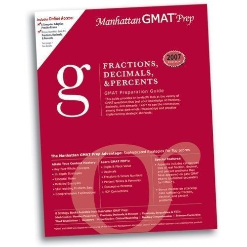 Fractions, Decimals, & Percents GMAT Preparation Guide Manhattan GMAT