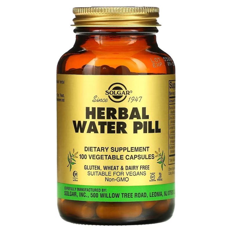 Мочегонное средство на травах SOLGAR "Herbal Water Pill" Мочегонное средство на травах SOLGAR "Herbal Water Pill"