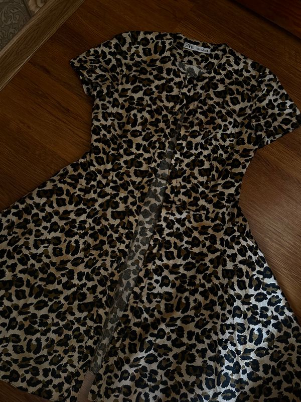 Леопардовое платье Zara