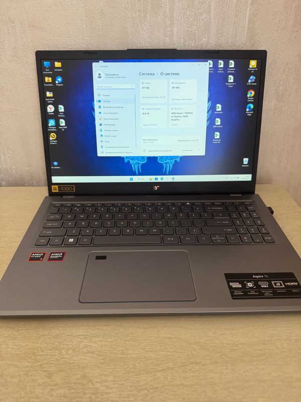 Acer Aspire 15 A15-41 AMD Ryzen 7 8840HS, RAM 16 ГБ, SSD 512 ГБ, Acer Aspire 15 A15-41 AMD Ryzen 7 8840HS, RAM 16 ГБ, SSD 512 ГБ,