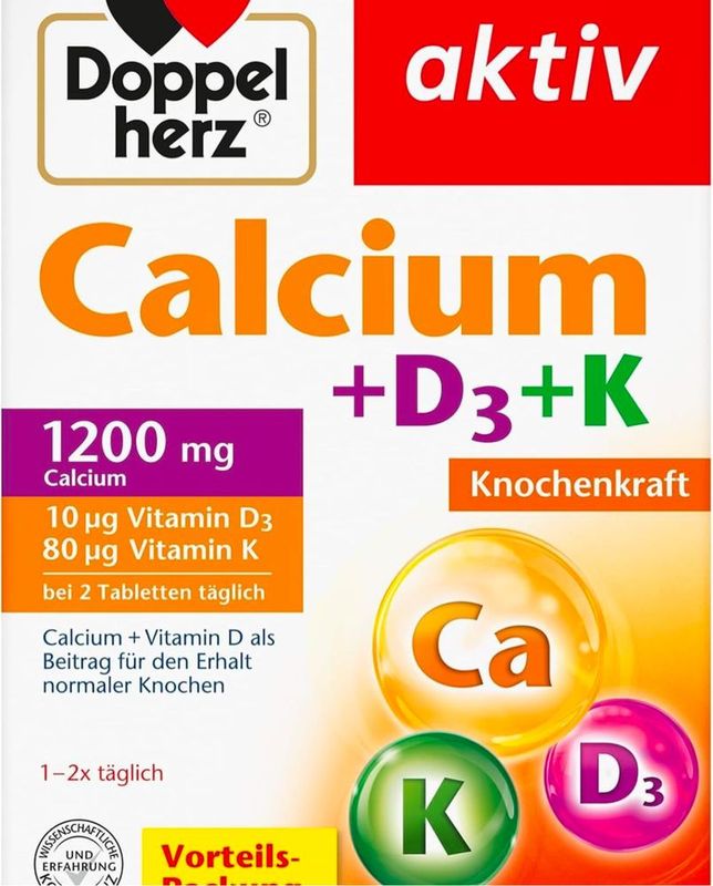 Doppelherz Calcium + Витамин D3 - с кальцием и витамином К