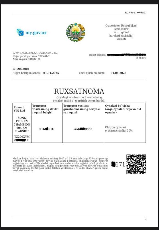 Tanirovka ruxsatnoma nasiya savdoga Tanirovka ruxsatnoma nasiya savdoga