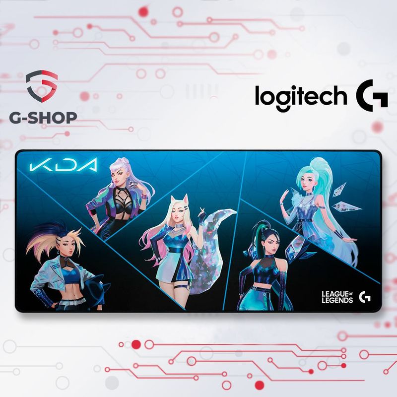 Коврик для игровой мышки Logitech G840 KDA XL Cloth Gaming Mouse Pad Коврик для игровой мышки Logitech G840 KDA XL Cloth Gaming Mouse Pad