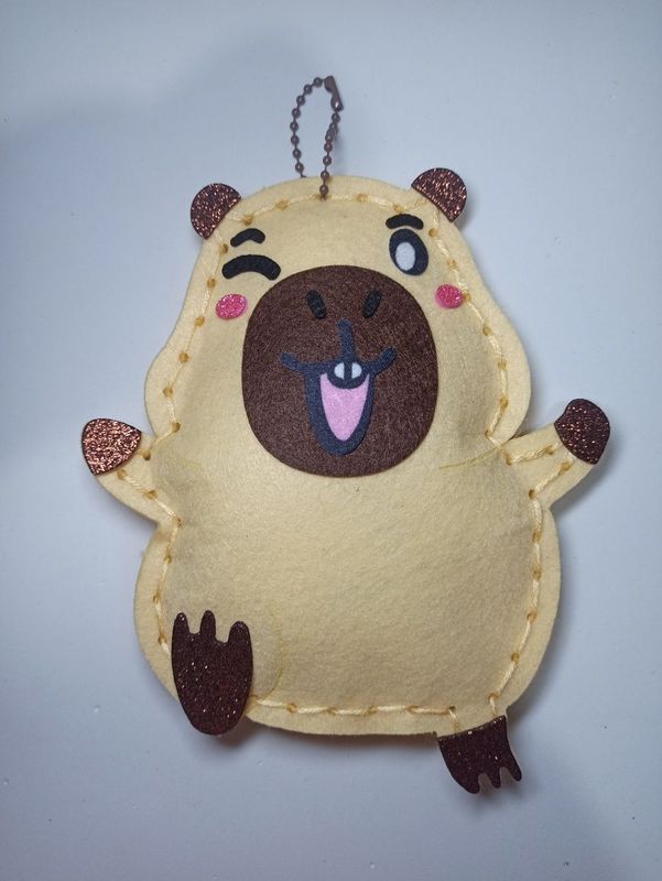 Мягкая игрушка Капибара Capibara из фетра. Мягкая игрушка Капибара Capibara из фетра.