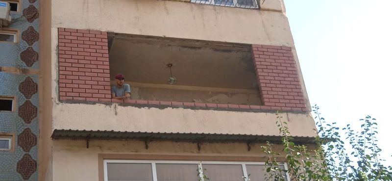 Balkonga g'isht teramiz.Kladka balkon.Керпичная кладка балканов