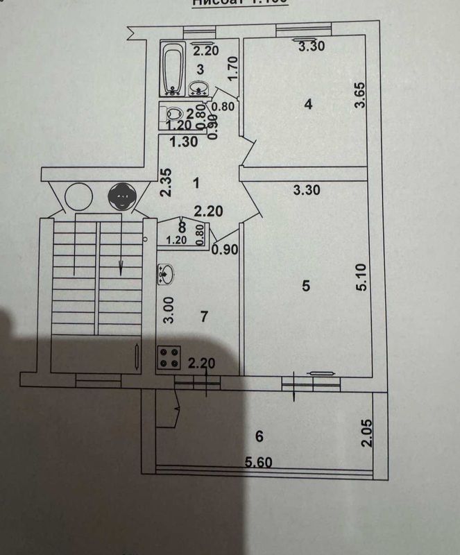 Срочно! Продажа. 2/4/4. Янгиабод.