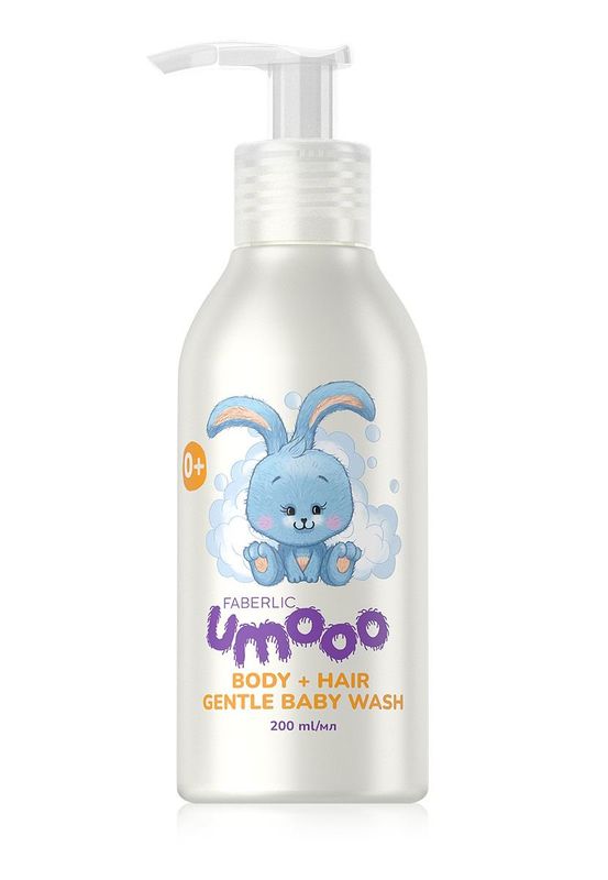 Нежный детский гель для очищения кожи и волос Umooo 0+ — с первых дней жизни Нежный детский гель для очищения кожи и волос Umooo 0+ — с первых дней жизни