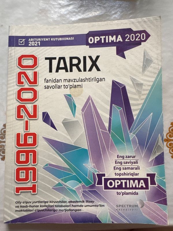 Tarix fanidan toʻplam kitob