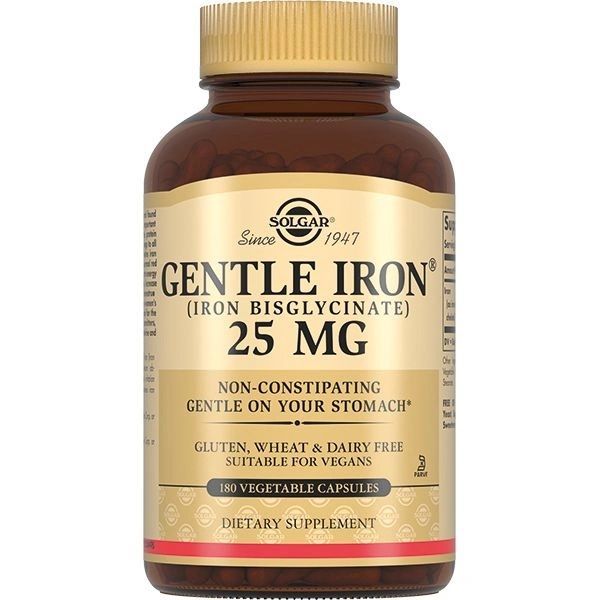 Мягкое железо 25мг 180 табл Solgar,Gentle Iron Мягкое железо 25мг 180 табл Solgar,Gentle Iron