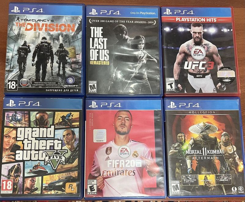 Обменяю диски от PS4 на другие игры!