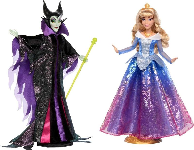 Набор коллекционных кукол Mattel Disney Princess Maleficent & Aurora Набор коллекционных кукол Mattel Disney Princess Maleficent & Aurora