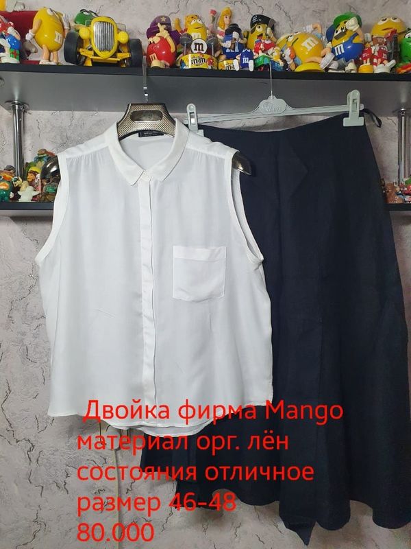 Женская Двойка Mango лён 100% Женская Двойка Mango лён 100%