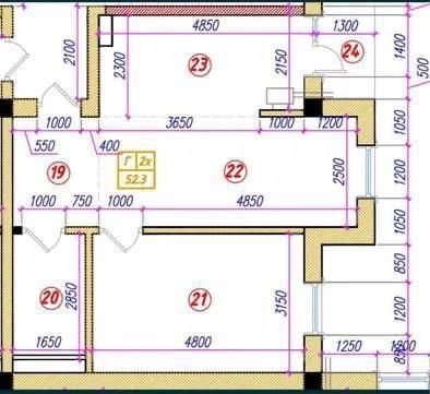 2-х комнатная квартира в ЖК Люминар Хаус.