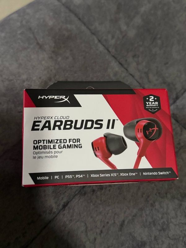 Геймерские наушник HyperX Cloud Earbuds II, Красный