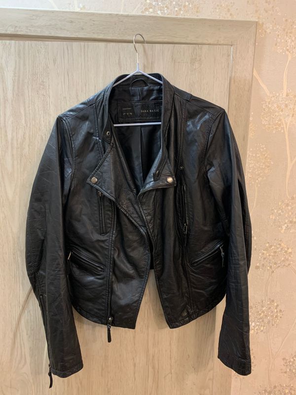 Zara кожаная куртка