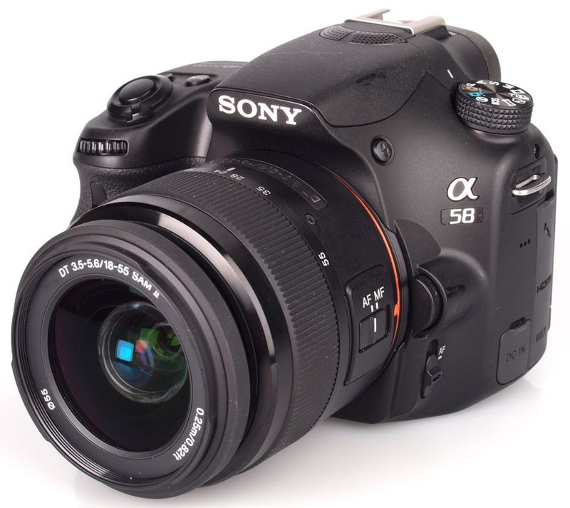 Sony A58 fotocamera Sony A58 fotocamera