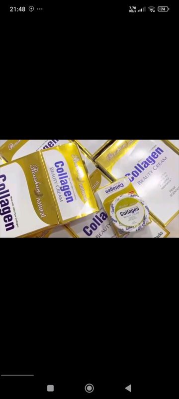 Collagen krem yuzni tortadi tiniqlashtiradi