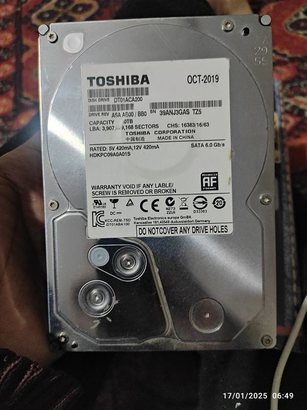 Hard 2 tb toshiba