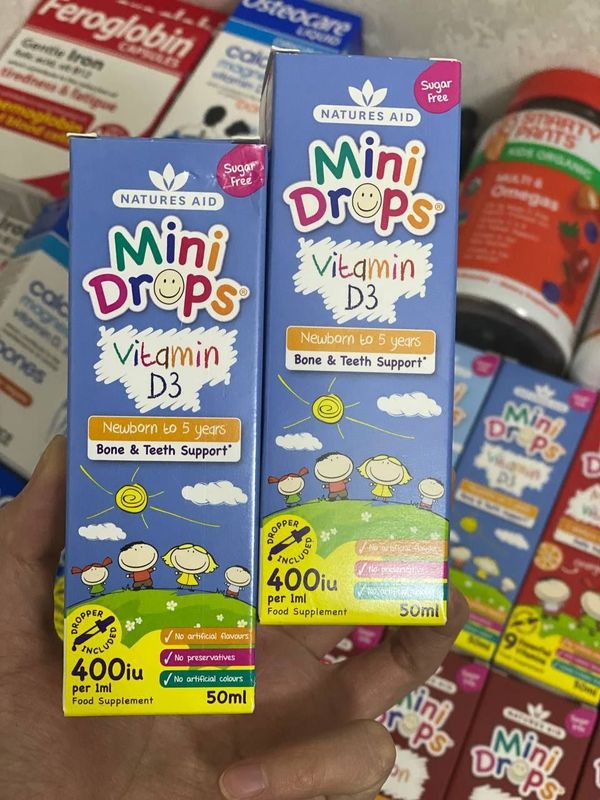 Mini drops d 3 temir va multivitaminlati ham bor original Angliyanki