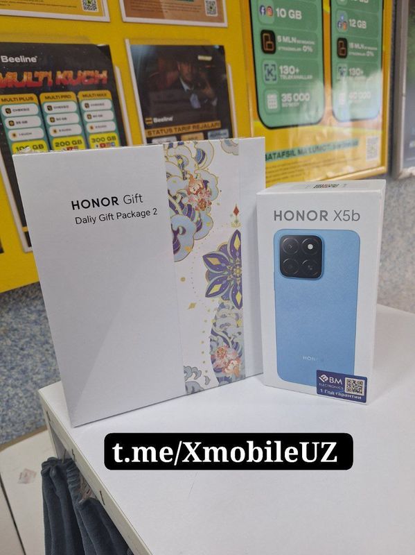 Honor X5b 4+4/64GB + sovg'asi bor Honor X5b 4+4/64GB + sovg'asi bor
