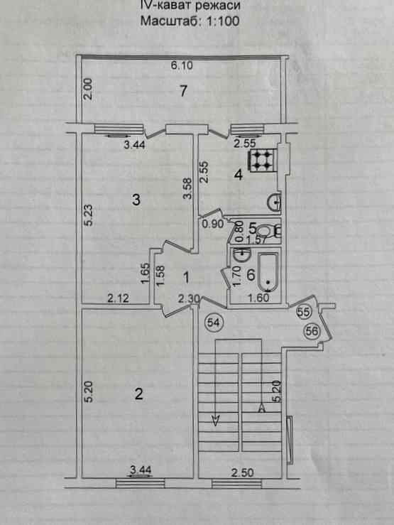 Юнусабад 9 квартал 2/4/4 (60²) продаётся квартира