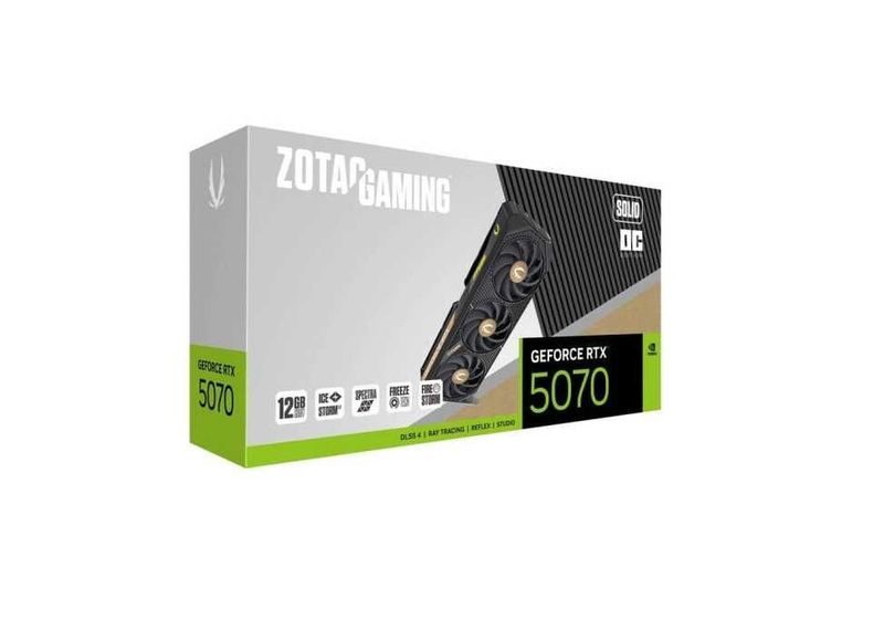 ;Видеокарта ZOTAC SOLID RTX5070 12GB GDDR7