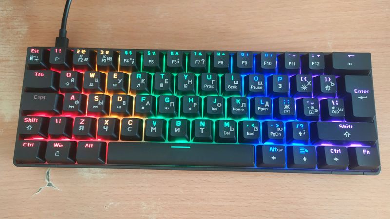 Механическая клавиатура ziyoulang t60 RGB Механическая клавиатура ziyoulang t60 RGB