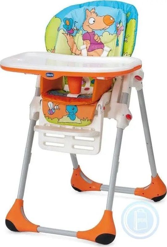 Стульчик для кормления Chicco Polly 2 в 1 Wood Friends Стульчик для кормления Chicco Polly 2 в 1 Wood Friends