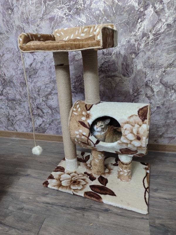 Лежанка, когтеточка, домик, комплекс, дом для кошки, кота, котят