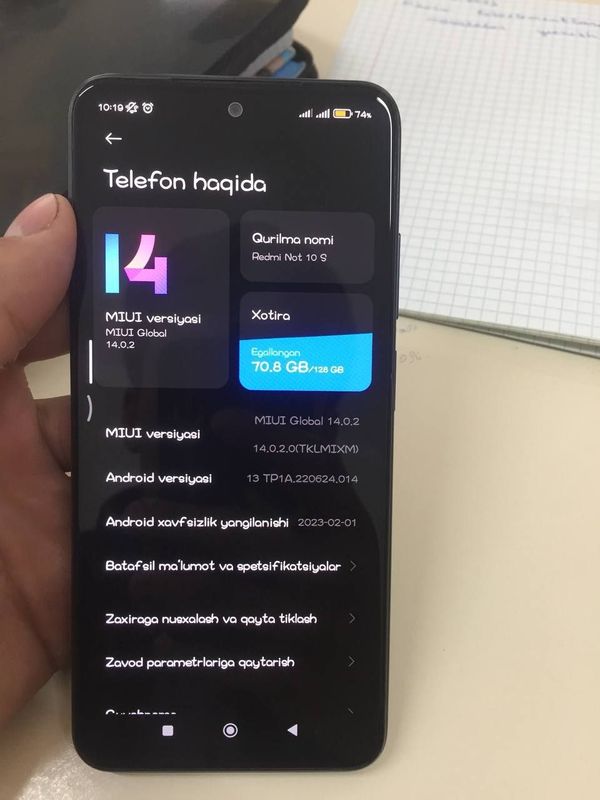 Redmi not 10S kar dak hammasi bor