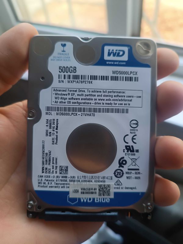 HDD 500gb noutbuk va kompyuterlarlarga