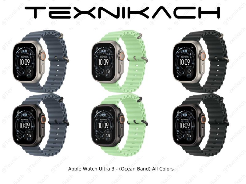 Новый • Apple Watch Ultra 3 - Natural (Ocean Band) • Доставка