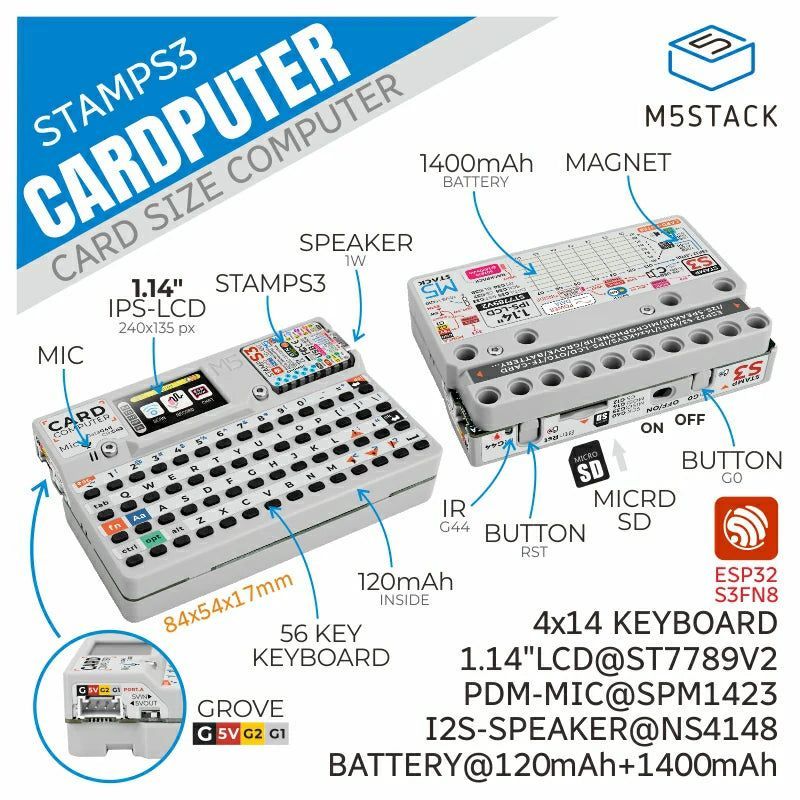 M5Stack Cardputer v1.1 M5Stack Cardputer v1.1