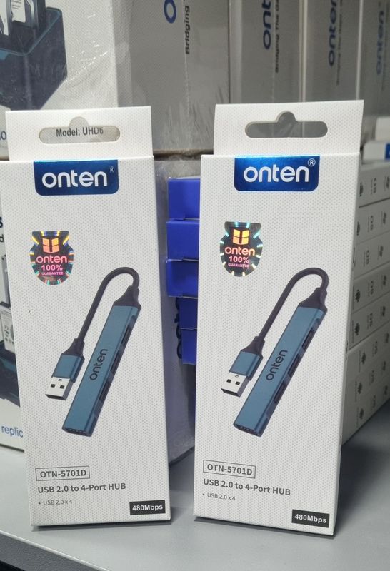 ONTEN 5701 4-портовый USB-концентратор USB-разветвитель из алюминиевог ONTEN 5701 4-портовый USB-концентратор USB-разветвитель из алюминиевог