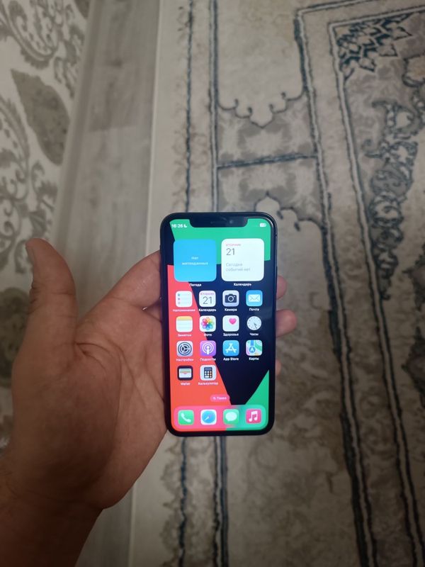 Apple Iphone X 64GB Black Original Sastayani Otlichni ideal Holati Zor