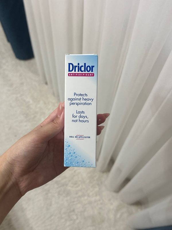 DRICLOR – забудь про потливость и мокрые пятна!