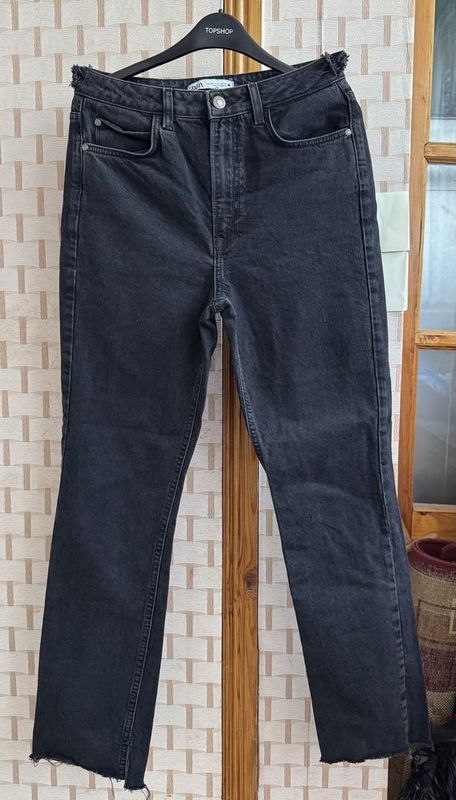 Джинсы черные «Zara”, разм.eur 38, х/б Джинсы черные «Zara”, разм.eur 38, х/б