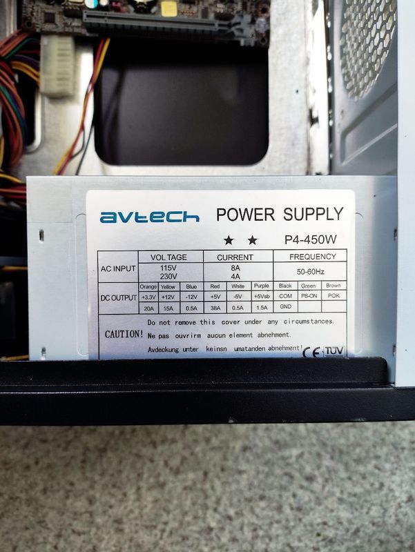 Блок питания avtech p4-450w Блок питания avtech p4-450w