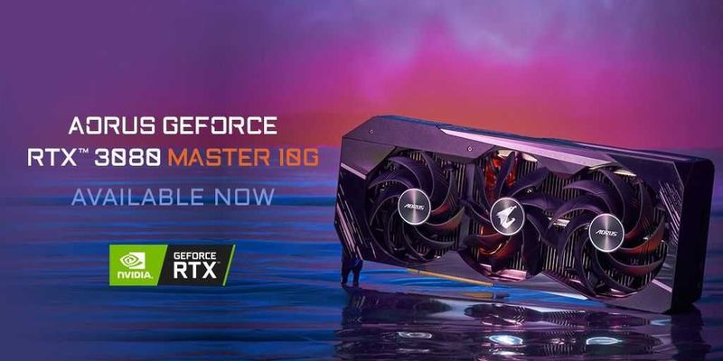 Видео карт Gigobyte AORUS MASTER RTX 3080 Видео карт Gigobyte AORUS MASTER RTX 3080