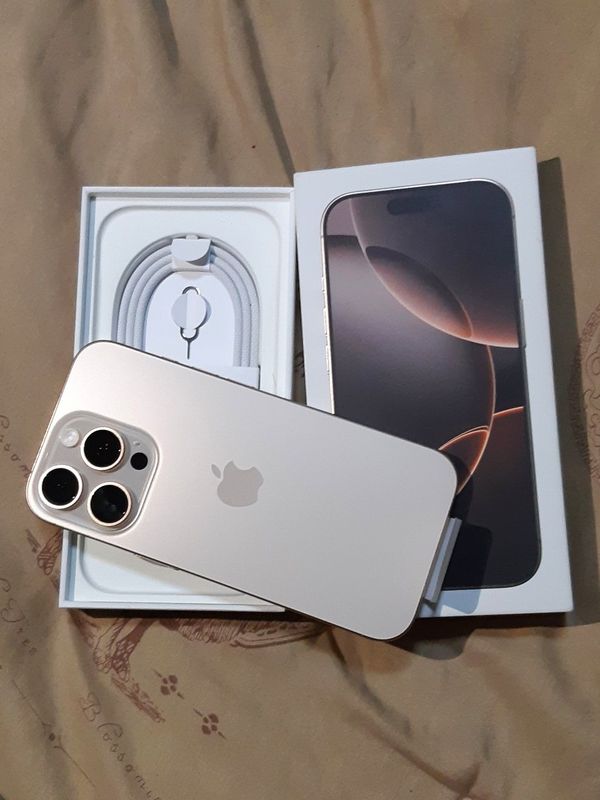 Iphone 16 pro Desert 128gb yangi imei o'tkan