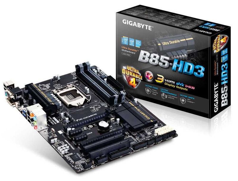 Gigabyte B85 DDR3 1150 soket holati ideal + Garantiya