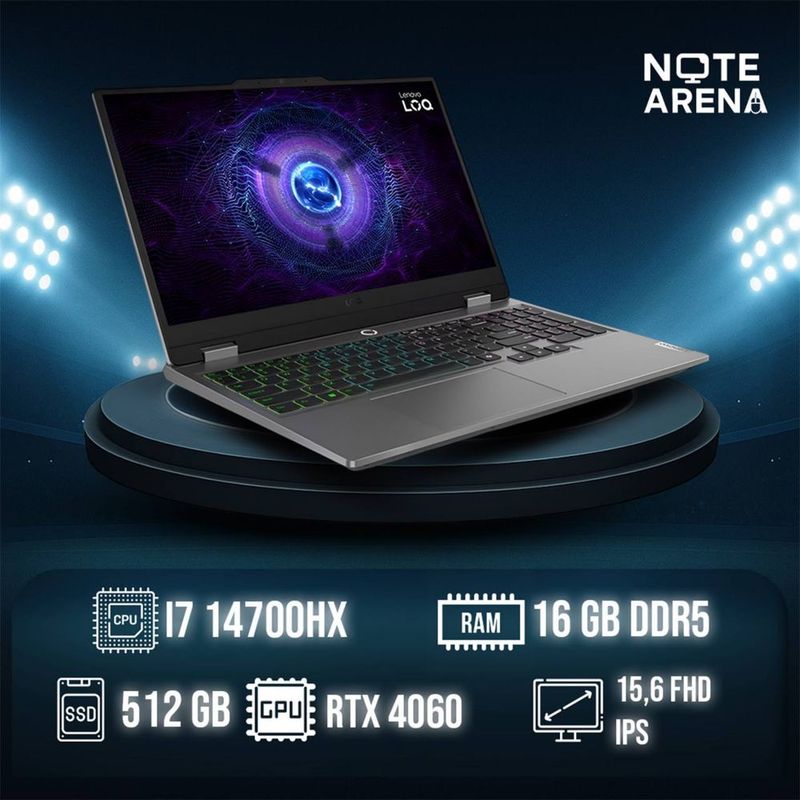 Lenovo Loq 15 i7-14700/16GB/512GB/RTX4060/15.6 FHD IPS 144HZ Lenovo Loq 15 i7-14700/16GB/512GB/RTX4060/15.6 FHD IPS 144HZ
